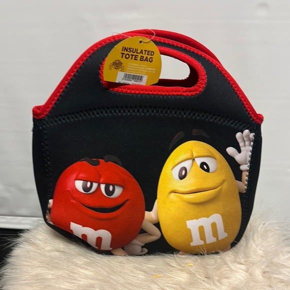 M&M'S Red and Yellow Insulated Tote Bag - Picture 1 of 4